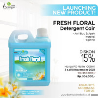 [Batrisyia X XTREME] Fresh Floral Detergent Cair 1000ml (Paket 1 Lusin)