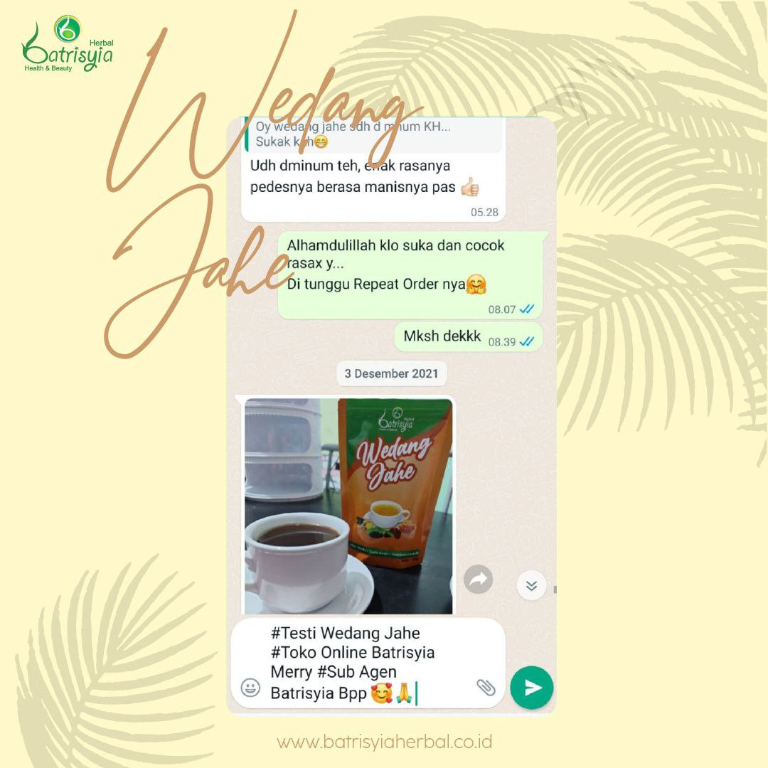 Testimoni Batrisyia Wedang Jahe