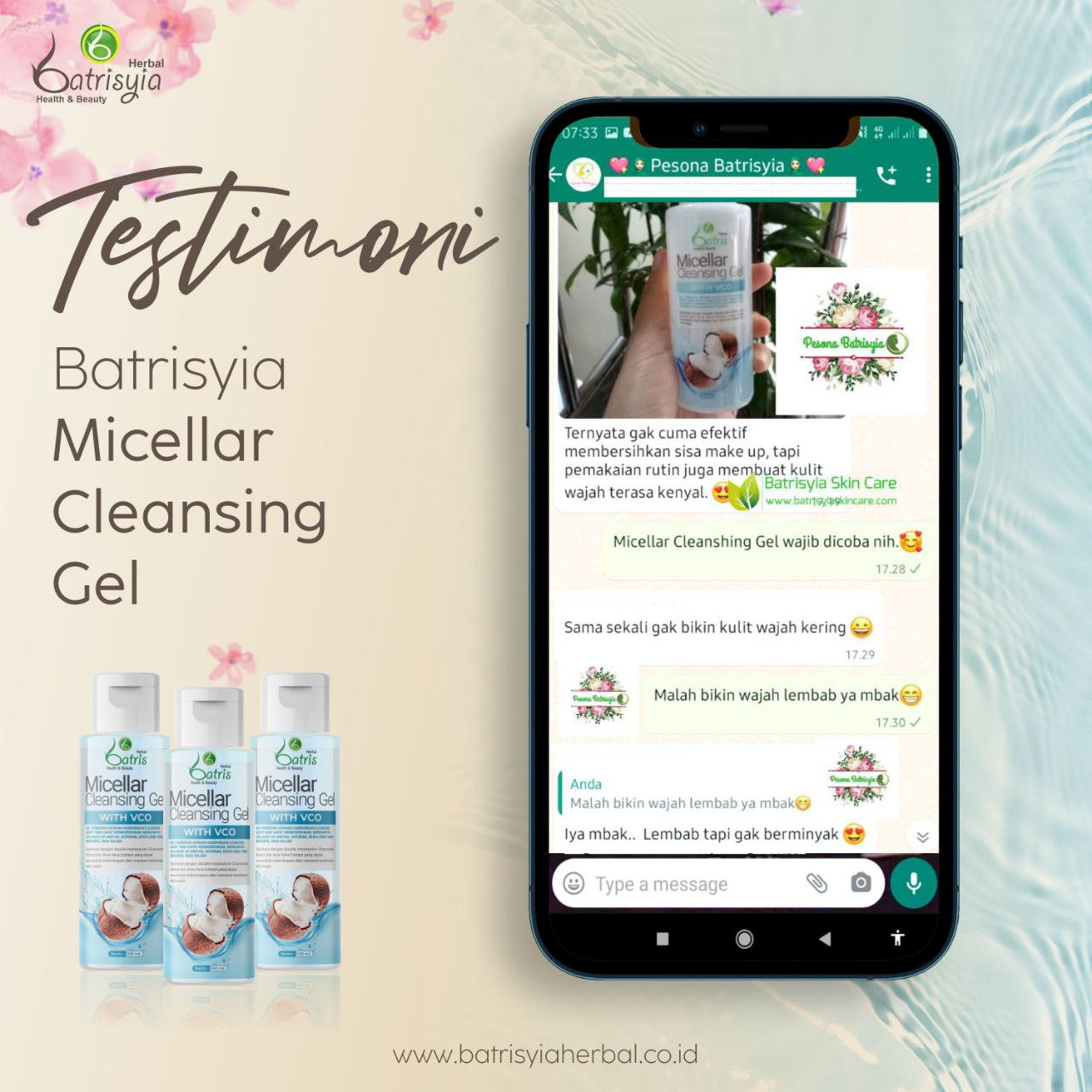 Testimoni Batrisyia Cleansing Gel